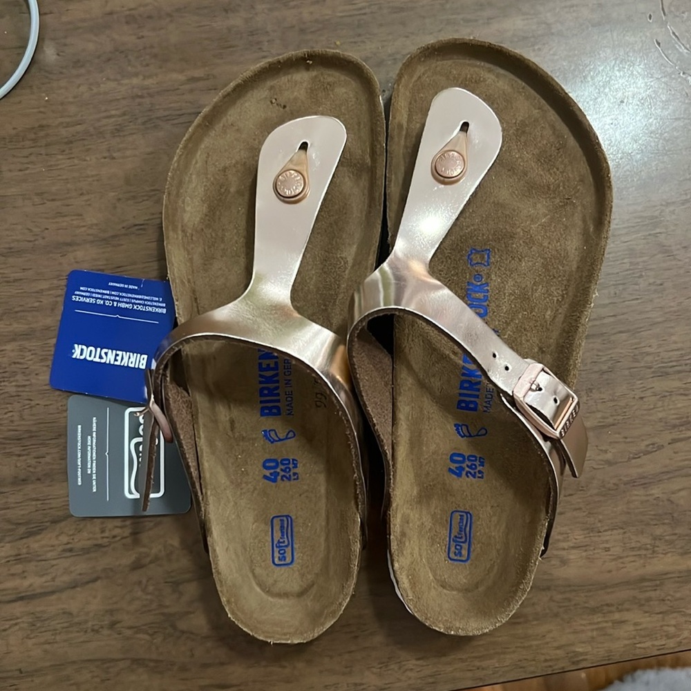 NWT Birkenstock Women's Birko-Flor Sandals Copper